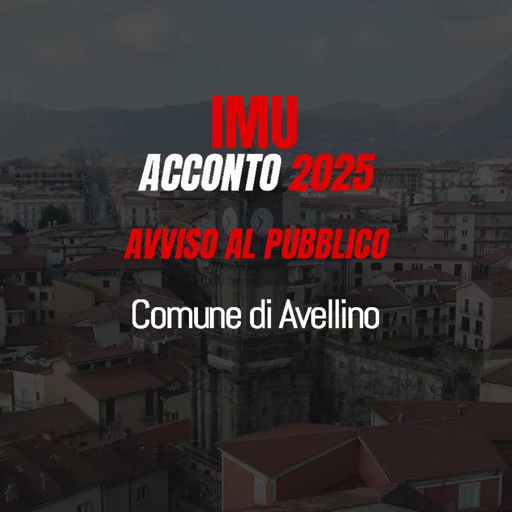 SCADENZA ACCONTO IMU 2025 | Comune di Avellino
